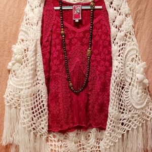 Johnny Was Embroidered Swing Top 2019 L